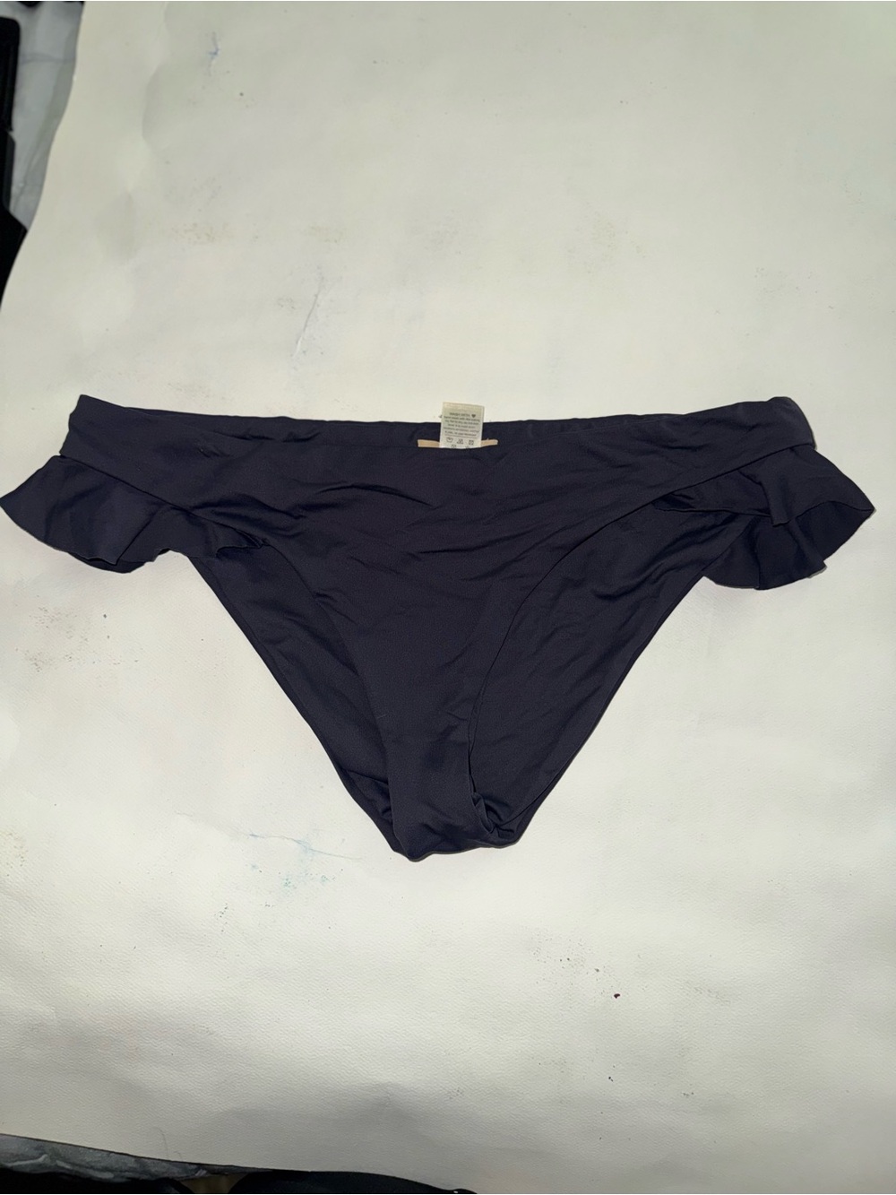 Eberjey Black Ruffle Hipster Bikini Bottom